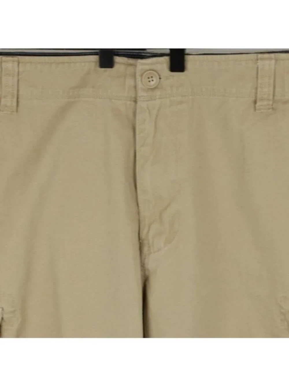 Trinity Men's Size 42 Tan Woven Cotton Twill Breathable Casual Cargo Shorts